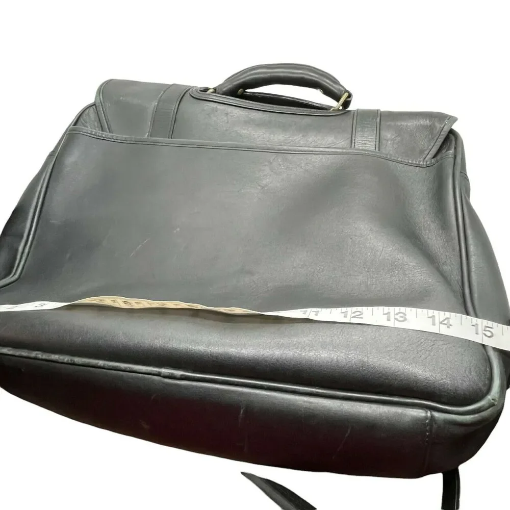 Messenger Bag Vintage Eddie Bauer Unisex Black Distressed Adjustable Strap